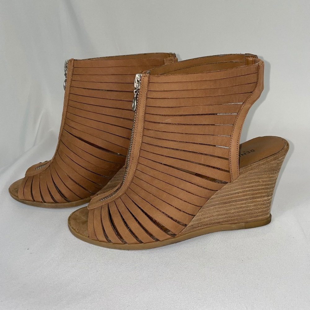 Ralph Lauren Caged Wedge Sandals - 8.5